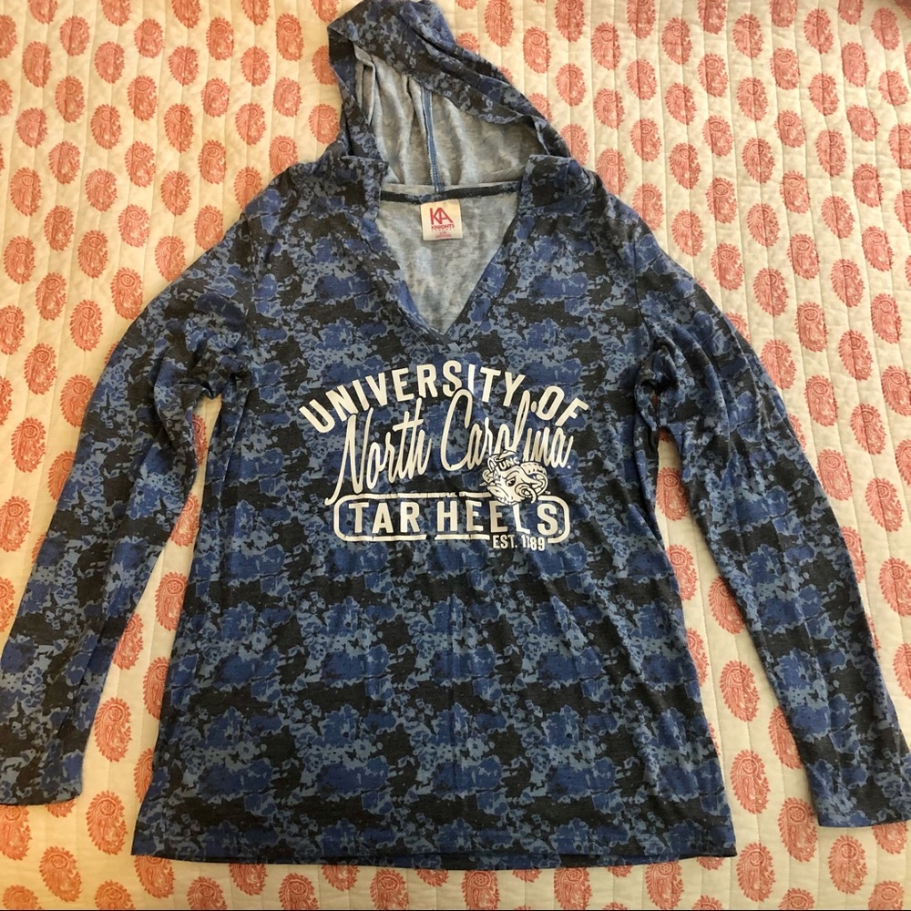 NC TARHEELS Camo Hoodie Ltwt Pullover